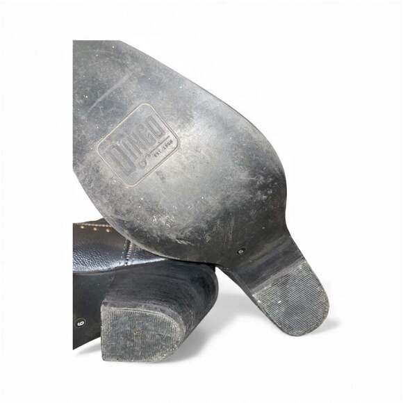 Dingo Women's Poppy Graphite Floral Embroidered Studded Snip Toe Cowboy Boots - Picture 6 of 6